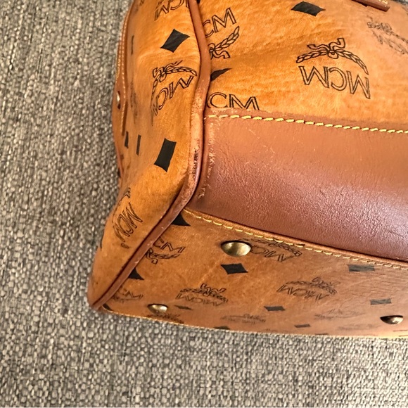EUC MCM Cognac Alma/Doctors/ Boston Bag LEATHER… - Picture 9 of 14